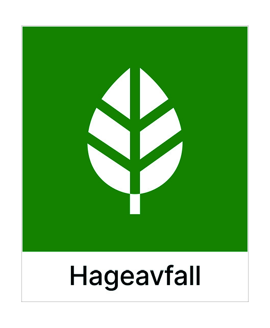 Hageavfall m kant